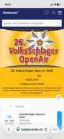 1 Ticket Heitere Volksschlager Open Air vom 6. 8.26 Zofingen
