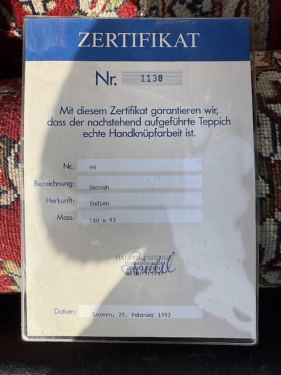 Tappeti: Original Sarugh Teppich  handgeknüpft – Usato da Aarau venduto da sey_mny9 1