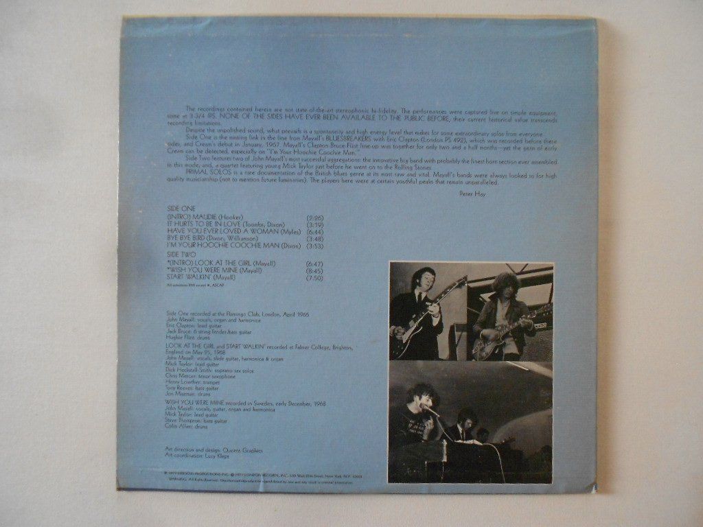 Schallplatten: JOHN MAYAL  -  PRIMAL SOLOS – Gebraucht aus Bex von Giorgiob 1