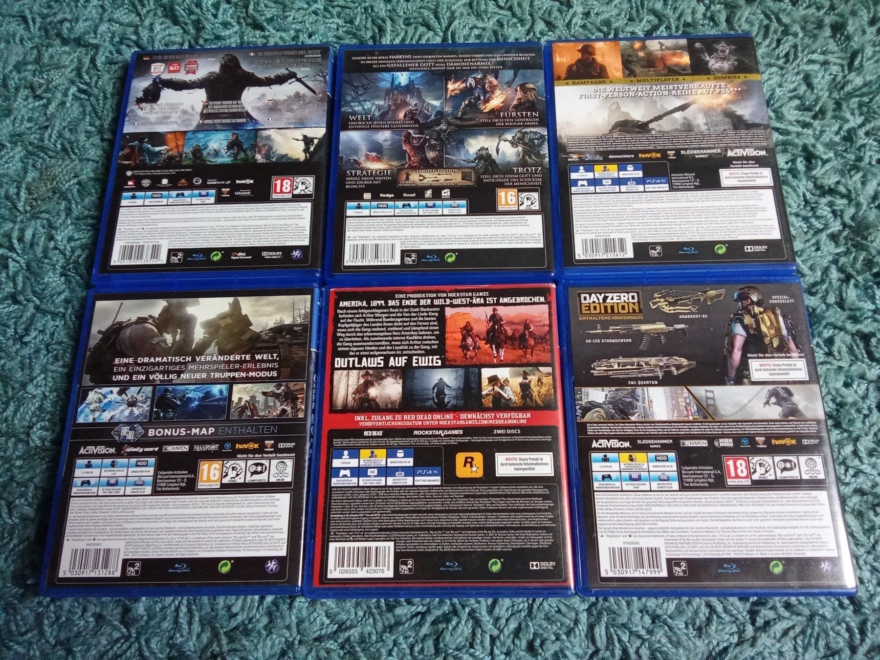 Spiele: PS4 Games Red Dead Redemption 2, LOTF, COD, MW (6 Stk) – Neu (gemäss Beschreibung) aus Erstfeld von Tomalov 1
