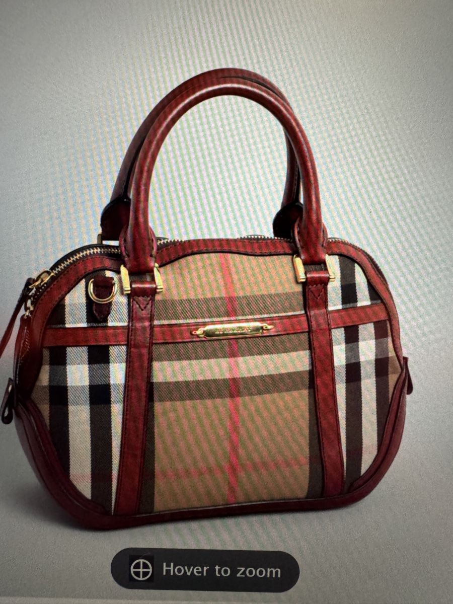 Burberry Borse da donna: Burberry Handtasche Check canvas top zustsnd – Usato da Gipf-Oberfrick venduto da Iberico 1