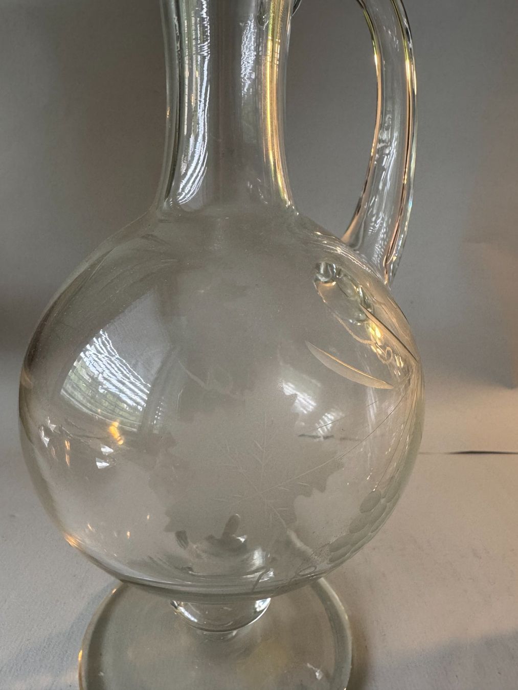 Carafes: Zwei Glaskaraffen mit Zapfen – D'occasion à Murten par Bodoni59 2