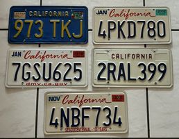 California License Plates Nummerschilder USA