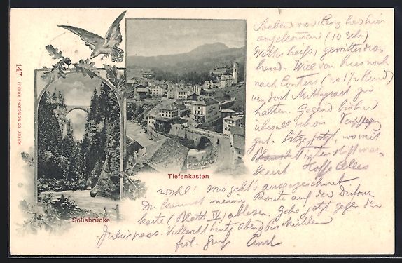 Cartoline postali: Tiefenkasten, Teilansicht, Solisbrücke – Usato da Berlin venduto da bartko-reher