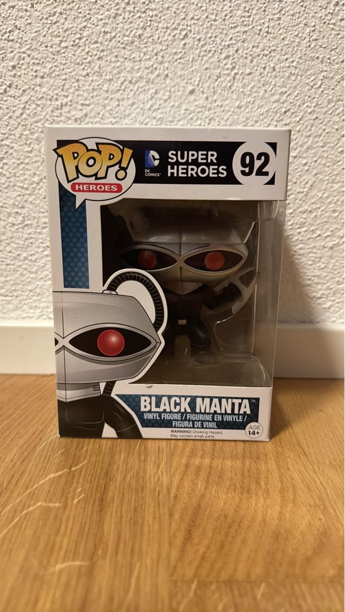 Funko Figuren: Funko Pop Black Manta 92 Super Heroes  – Neu und originalverpackt aus Suhr von Dominick