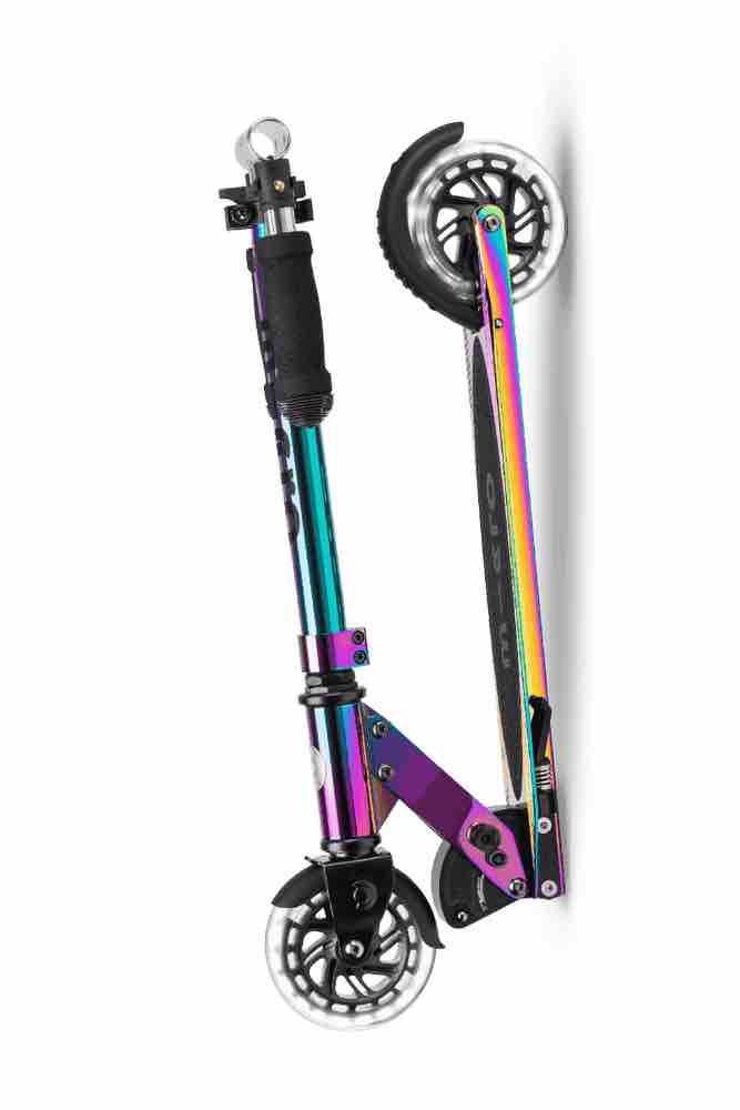 Micro Kickboard: Micro Sprite LED Kickboard, Rainbow, Foldable, Used – Usato da Unterseen venduto da baciren 3