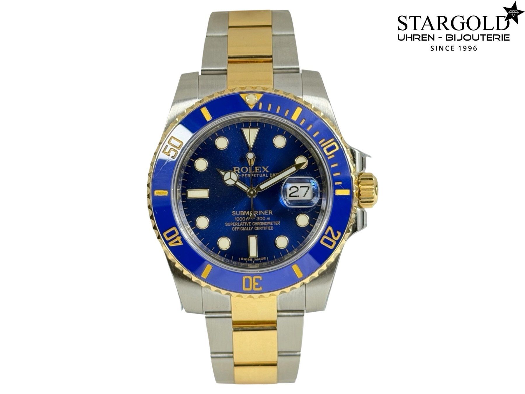 Rolex Uhren: Rolex Submariner Date - 116613LB – Gebraucht aus Zürich von Stargold-Uhren