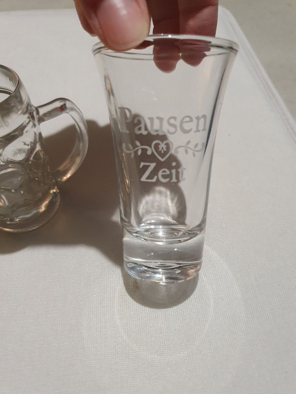 Bicchieri: 2x Shotglas, Rapid Wien + Pausenzeit – Usato da Känerkinden venduto da melbaumg 2