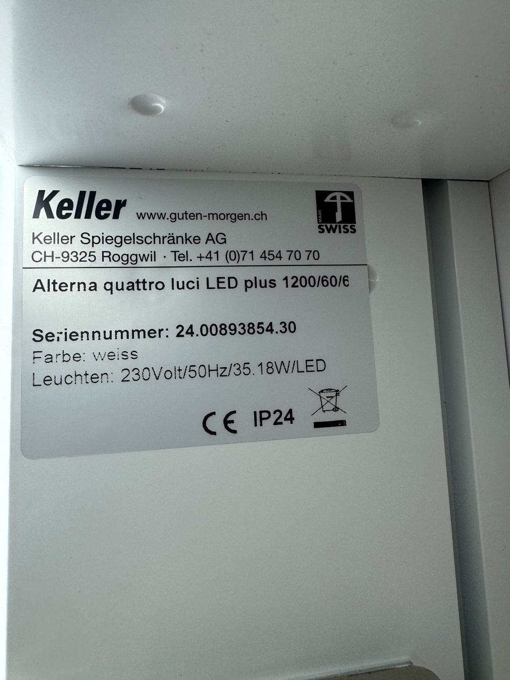 Alterna Mobili per bagno: Alterna Waschtischmöbel inkl.Illuminato Plus Spiegelschrank – Nuovo (secondo la descrizione) da Amriswil venduto da deluxe_bad 3