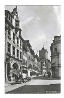 28.7.1948 sw AK Rheinfelden Altstadt+2-Spänner Pferdewagen