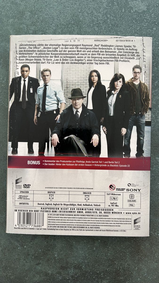 Tutti i DVDs: BLACK LIST 2 x 5 DVD – Usato da Nidfurn venduto da cejeisda 4