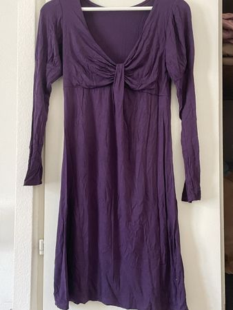 Robe violette manches longues - Parfaite pour l'automne!