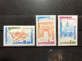 Triplet UNESCO Neufs** 1981