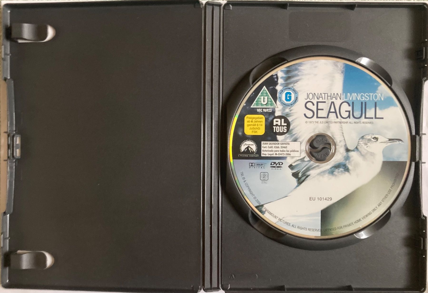 Tutti i DVDs: JONATHAN LIVINGSTON - SEAGULL – Usato da Poliez-Pittet venduto da Newtown-Records 2