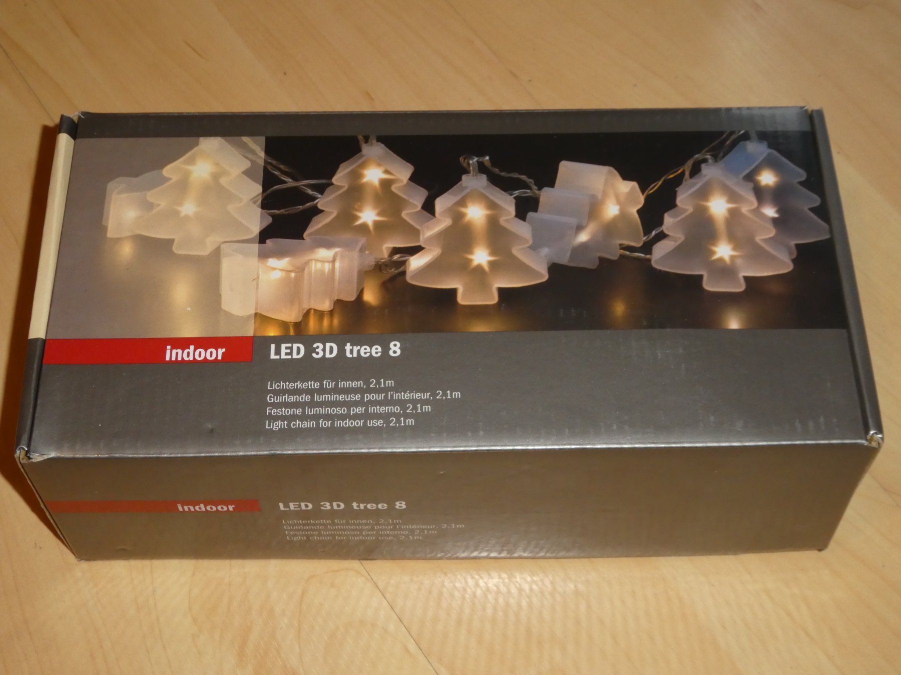 Lichterketten & Leisten: Lichterkette Tannenbaum – Neu und originalverpackt aus Mels von KOSL