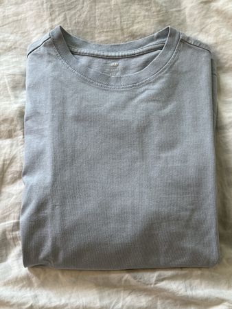 H&M T-Shirt, hellgrau, Grösse XS, Baumwolle, oversized
