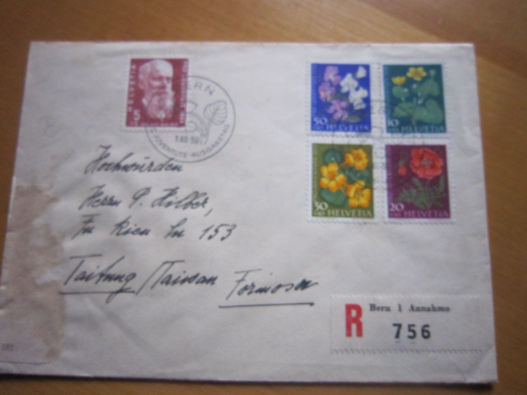 Tous les timbres: PJ 1959 FDC R-Brief – D'occasion à Gordola par Polentaefung