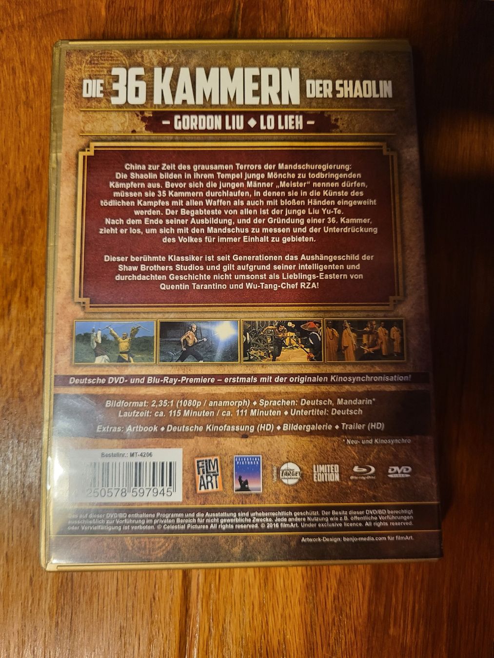 Tutti i DVDs: Die 36 Kammern der Shaolin / Bluray + DVD / Eastern – Usato da Magden venduto da Ramsfield 2