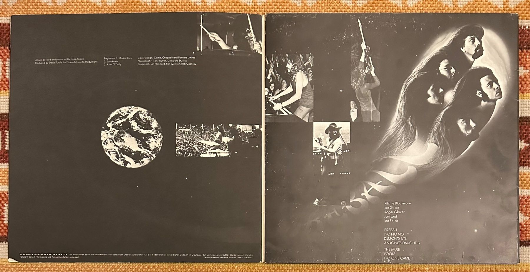 Vinyles: LP - Deep Purple - Fireball – D'occasion à Breganzona par Onairda75 2