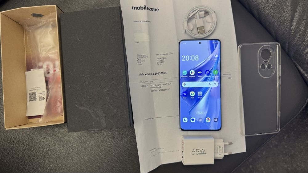 Oppo Reno 10 256 GB Dual Sim / 5G Handy Zustand ist so gut W 3