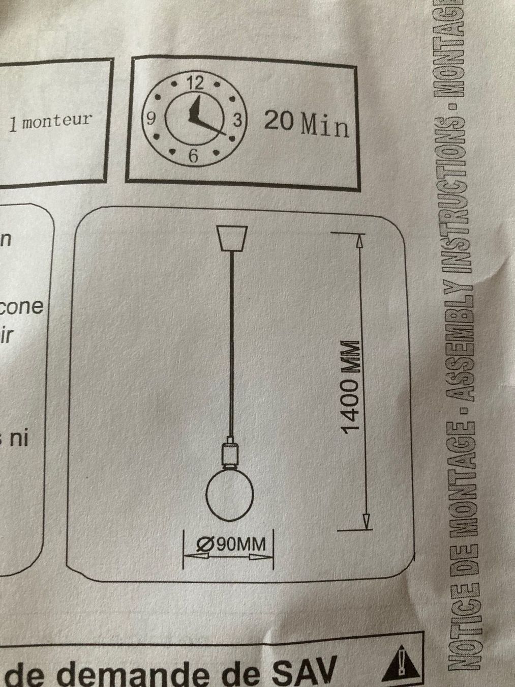 Lampen: Hängelampe, Kupferschirm, Textilkabel – Gebraucht aus Neftenbach von 889095 6