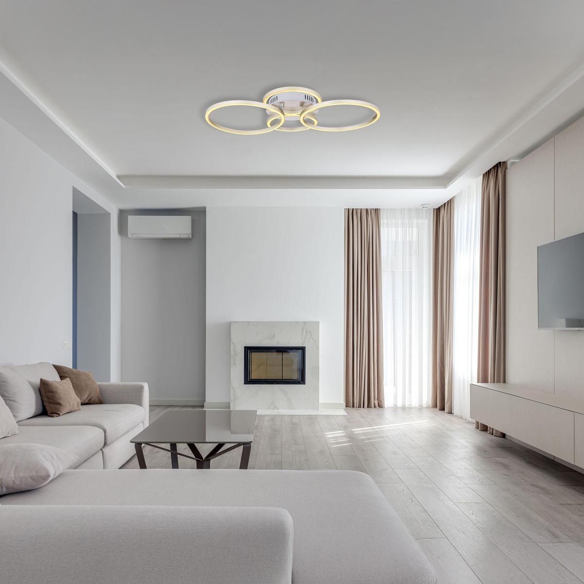 Kronleuchter & Deckenlampen: LED Deckenleuchte, Ringe, 66 cm x 41 cm – Neu (gemäss Beschreibung) aus Kreuzlingen von Smart-Light 1
