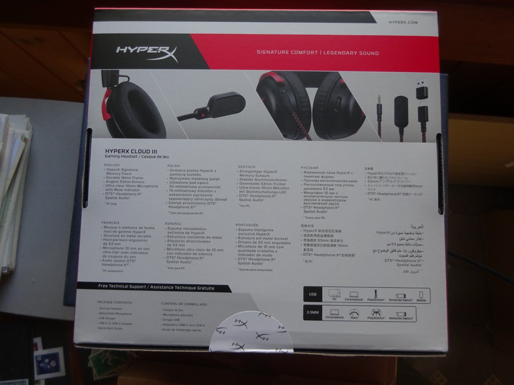 Hyperx Cuffie: HYPERX Cloud III - Gaming Headset, Schwarz/Rot - Brandneu – Nuovo e nell'imballaggio originale da Appenzell-Steinegg venduto da adi1975 2