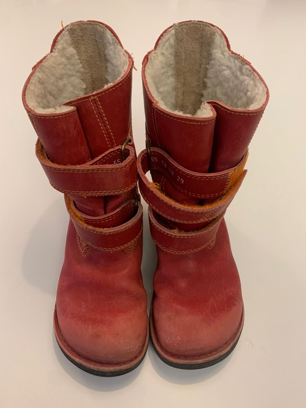 Scarpe per ragazzi: Winderschuhe aus rotem Leder, Gr. 27 – Usato da Zürich venduto da lando-2010