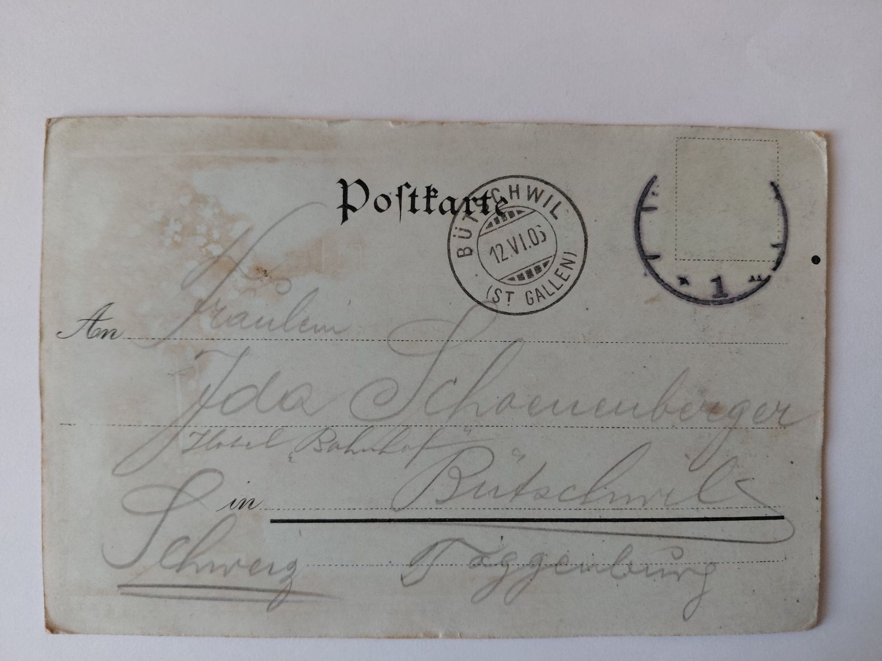 Cartoline postali: Alte Ansichtskarte "Gruss aus Heidelberg", 1905 – Usato da Wattwil venduto da yburgler 1