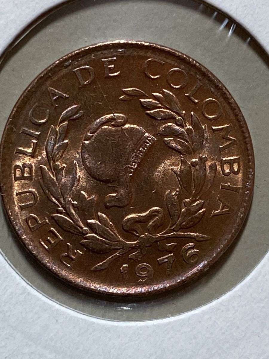 Alle Münzen: Colombie - 5 cents - 1976 – Gebraucht aus Payerne von Mike1682