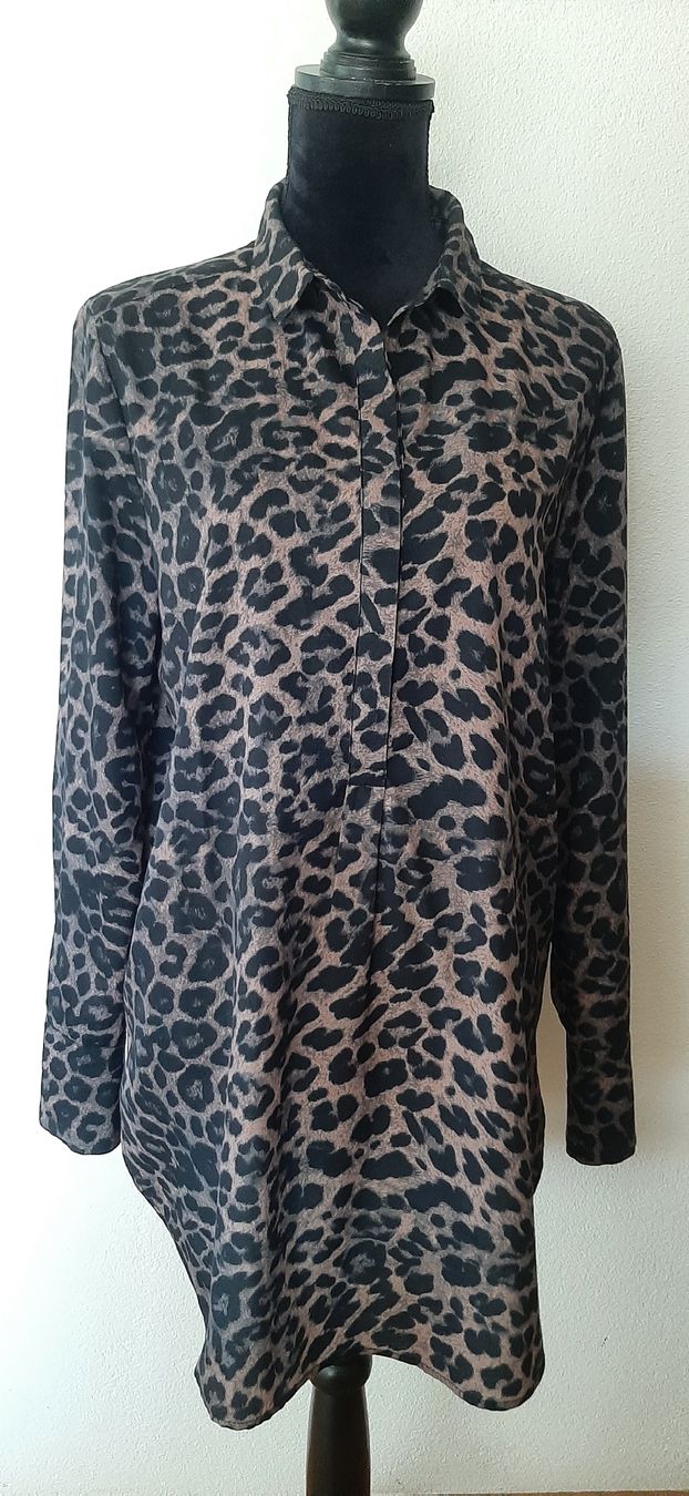 Comma Camicette: Bluse comma 40 Leo-Muster Damen Hemd  – Usato da Uster venduto da kgw78
