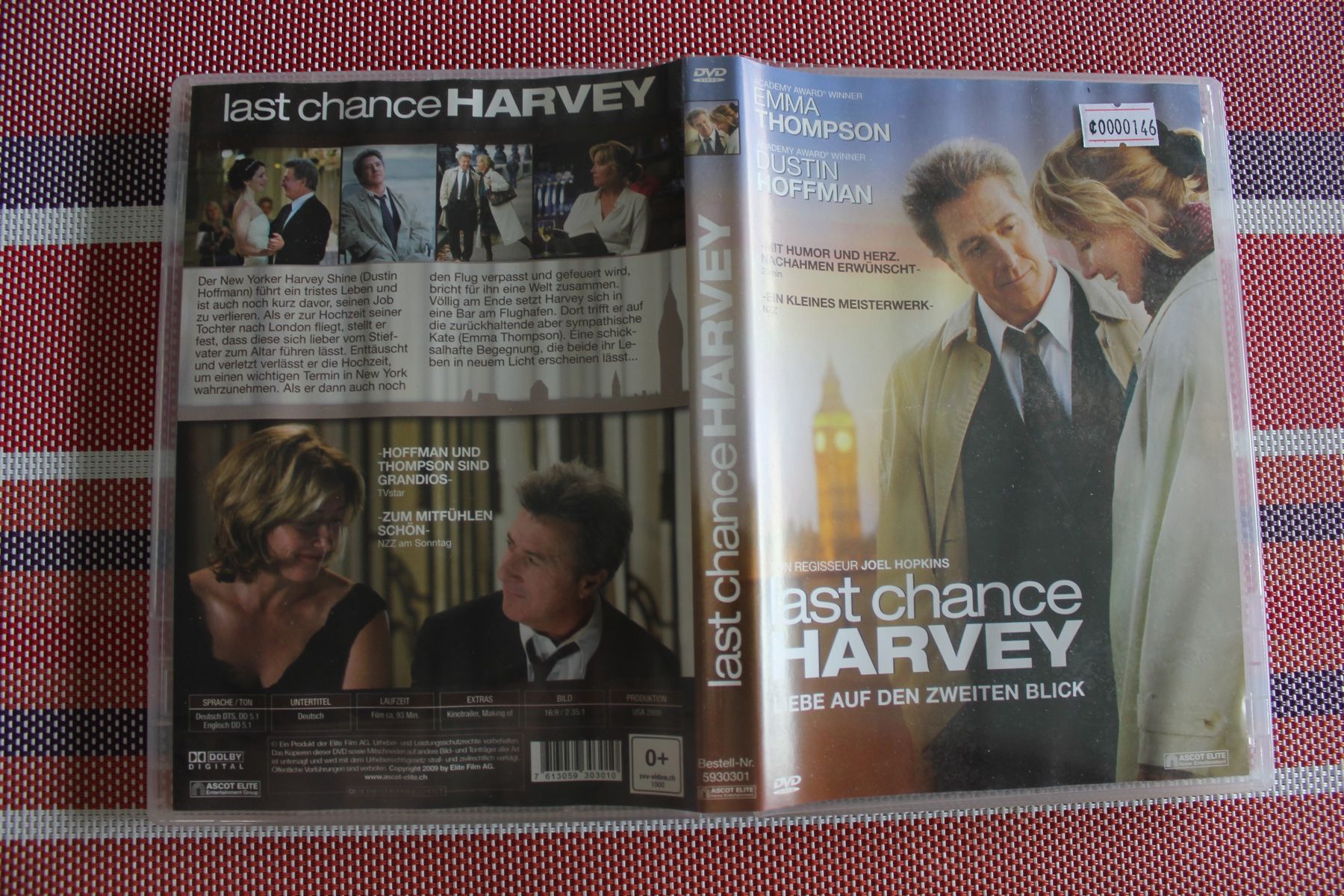 Tutti i DVDs: LAST CHANCE HARVEY [DVD] – Usato da Geroldswil venduto da schlumpf1969