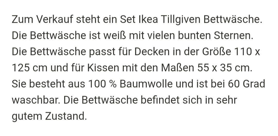 Coperte: Bettwäscheset Ikea, 3 Teilig Kinder – Usato da Otelfingen venduto da Amors 1