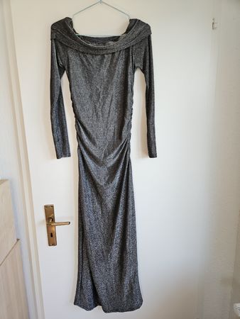 Silbernes /Metallic Glitzer- Kleid / Abendkleid