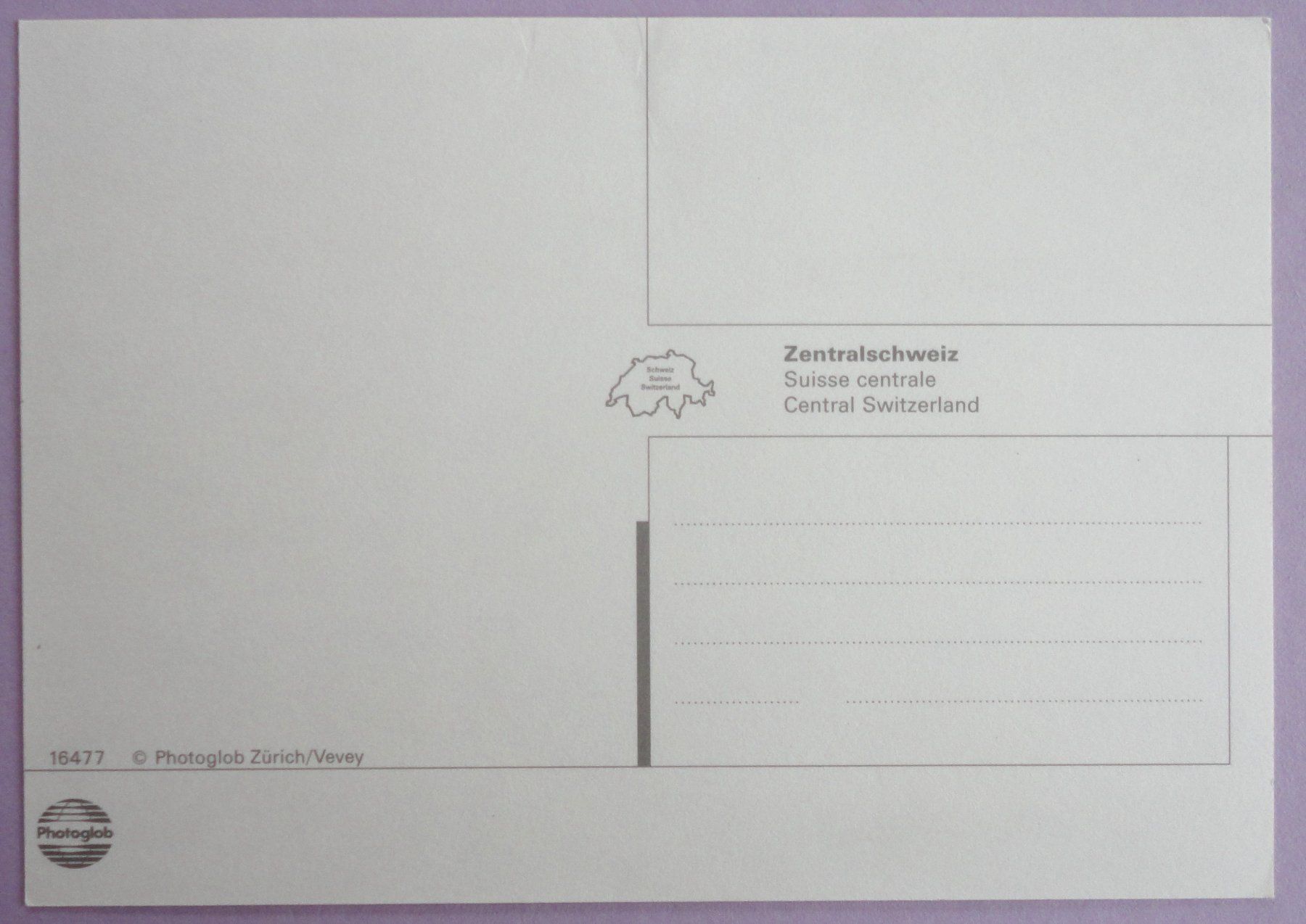 Cartoline postali: Zentralschweiz - Suisse centrale – Usato da Fétigny venduto da Billy2miny 1