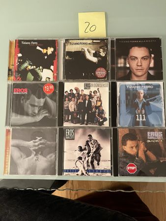 CD Pack Eros Ramazzotti und Tiziano Ferro 9stk. (Nr.20)