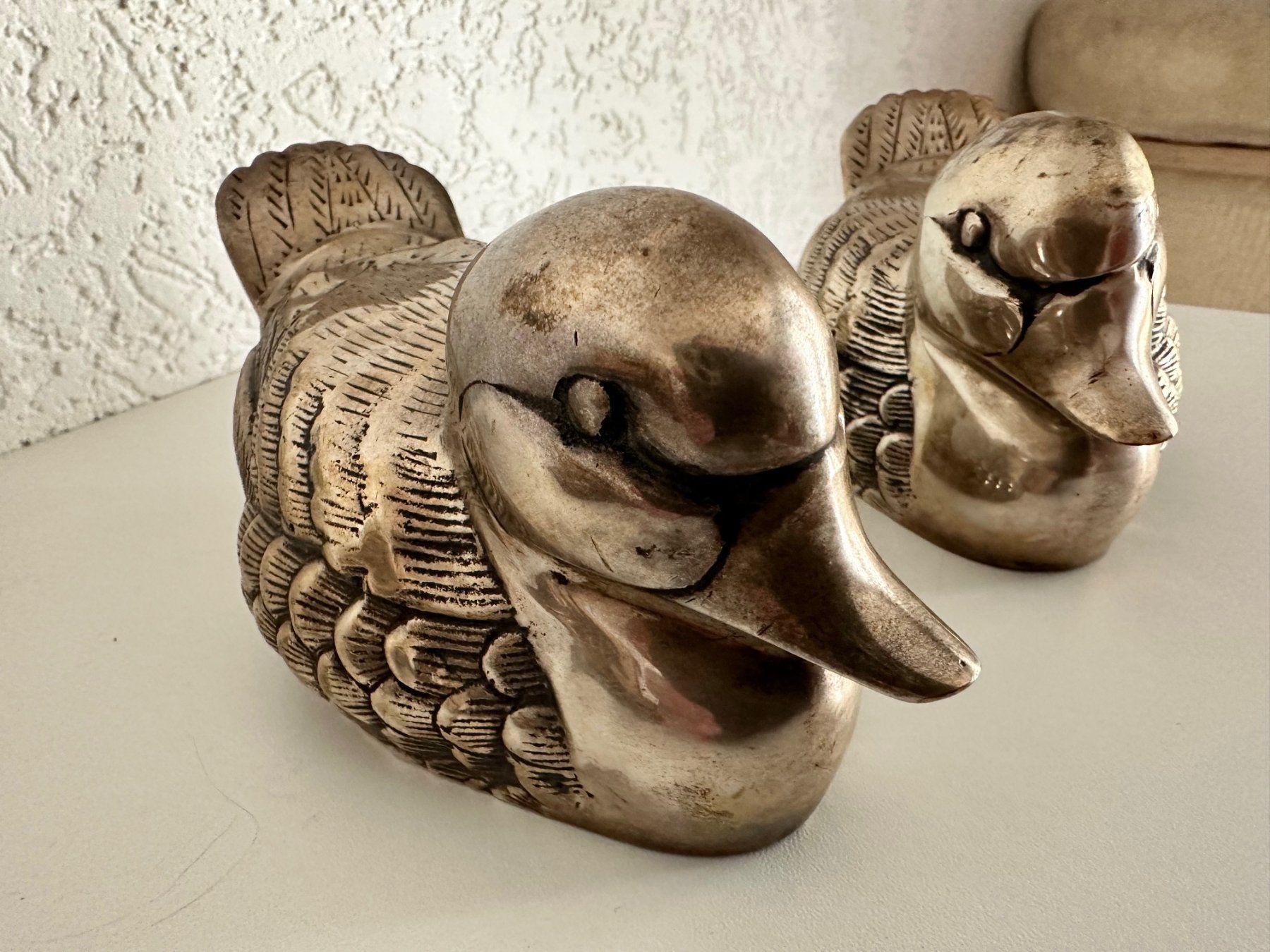 Figuren: Vintage Messing Enten Figuren 2er Set Deko Mid Century – Gebraucht aus Abtwil AG von MaVo.0710