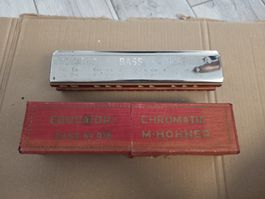 M. Hohner Educator Bass Chromatic Mundharmonika mit Box