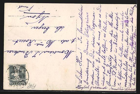 Cartoline postali: Trogen, Ortsansicht mit Kirche aus der V – Usato da Berlin venduto da bartko-reher 1