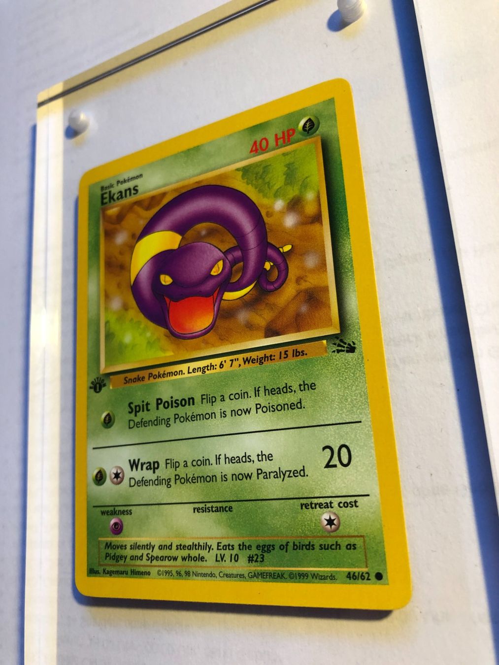 Carte collezionabili: Ekans 1st Fossil - MINT - ab 1.- – Usato da Giubiasco venduto da dan_pr8b 2
