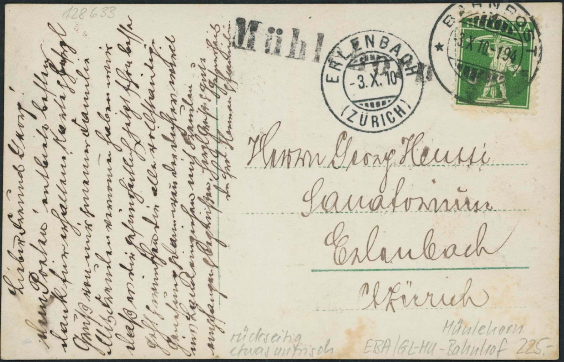 Cartes postales: GL Mühlehorn - Bahnhof - Bahn – D'occasion à Schindellegi par leecollect 1