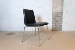 Horgenglarus Stuhl ggw 8-104 mit schwarzem Leder A