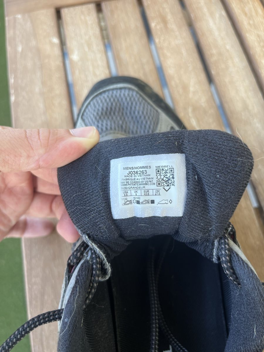 Merrell Scarpe da uomo: Merrell Hiking Shoes Grey Black  – Usato da Stans venduto da isa_8tm5 4