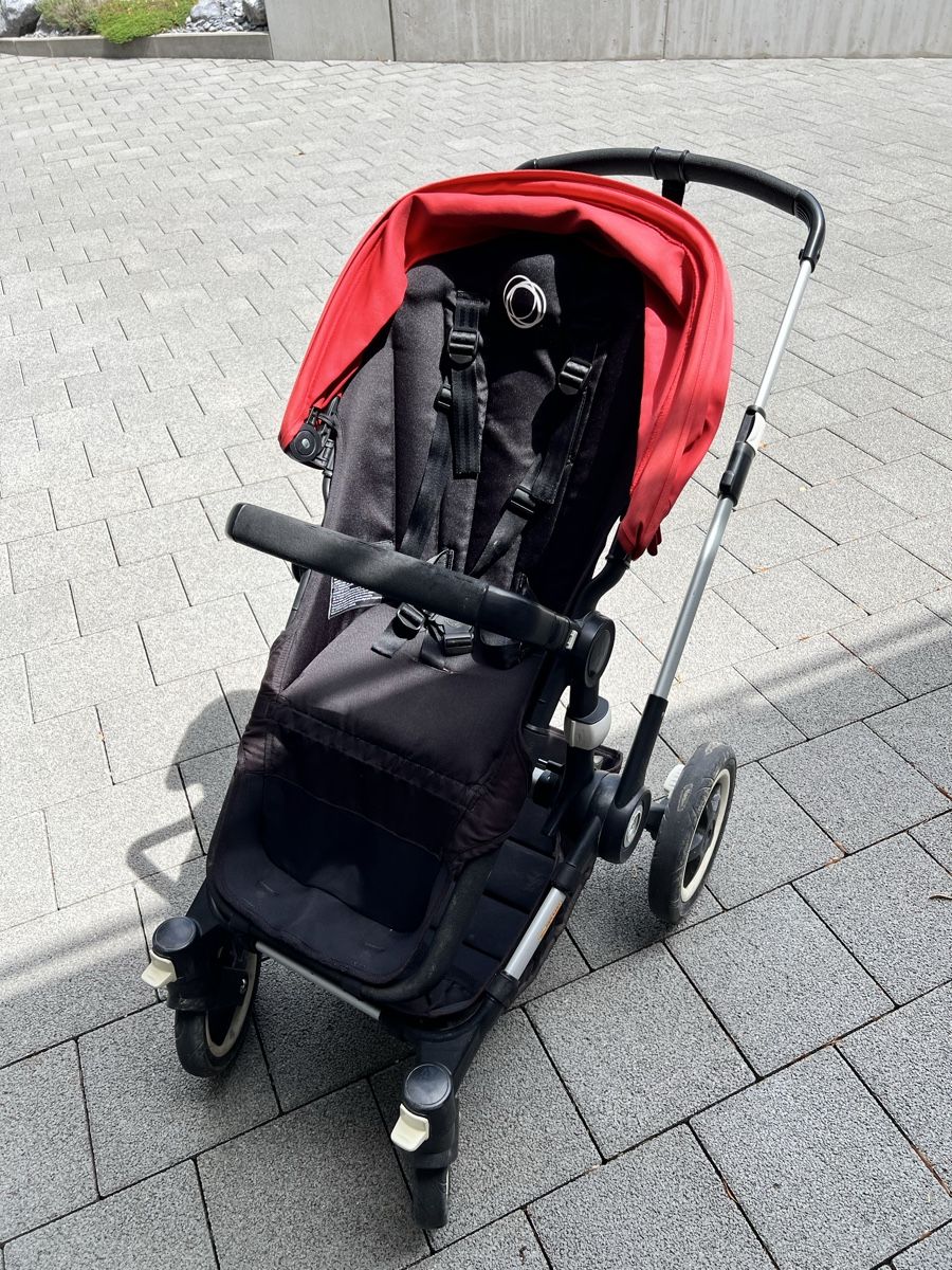 Bugaboo Kinderwagen: Kinderwagen Bugaboo Buffalo in rot – Gebraucht aus Baldegg von Nu08 1