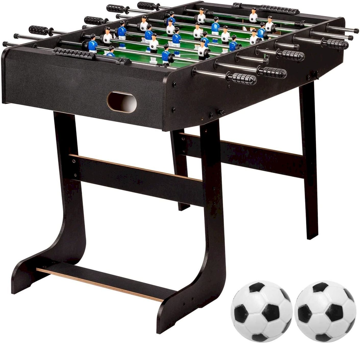 Spiele: GAMESPLANET Tischfussball klappbar black – Neu und originalverpackt aus Bottighofen von zaap