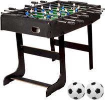 GAMESPLANET Tischfussball klappbar black
