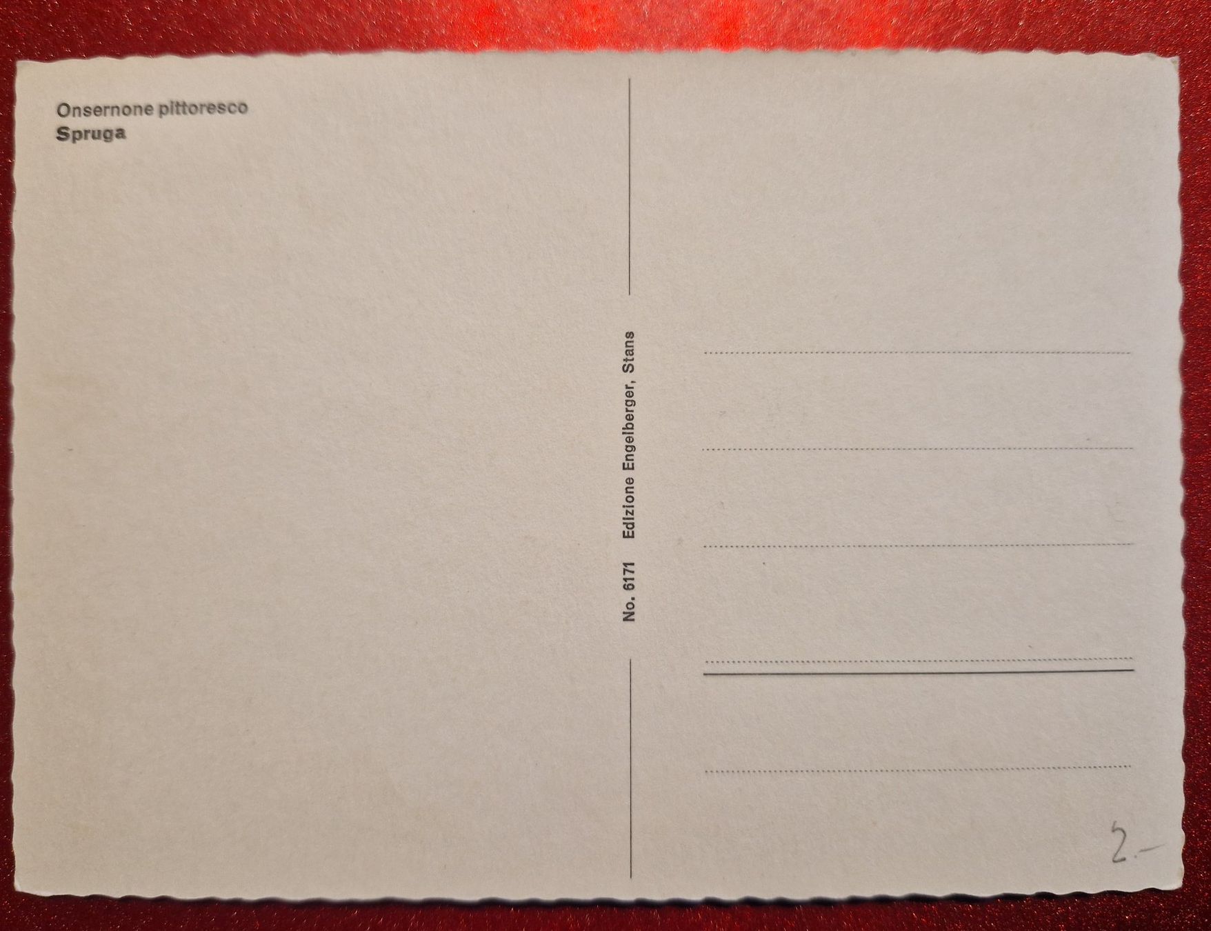 Cartoline postali: SPRUGA Onsernone Tessin top – Nuovo (secondo la descrizione) da Melchnau venduto da Arthurius 1