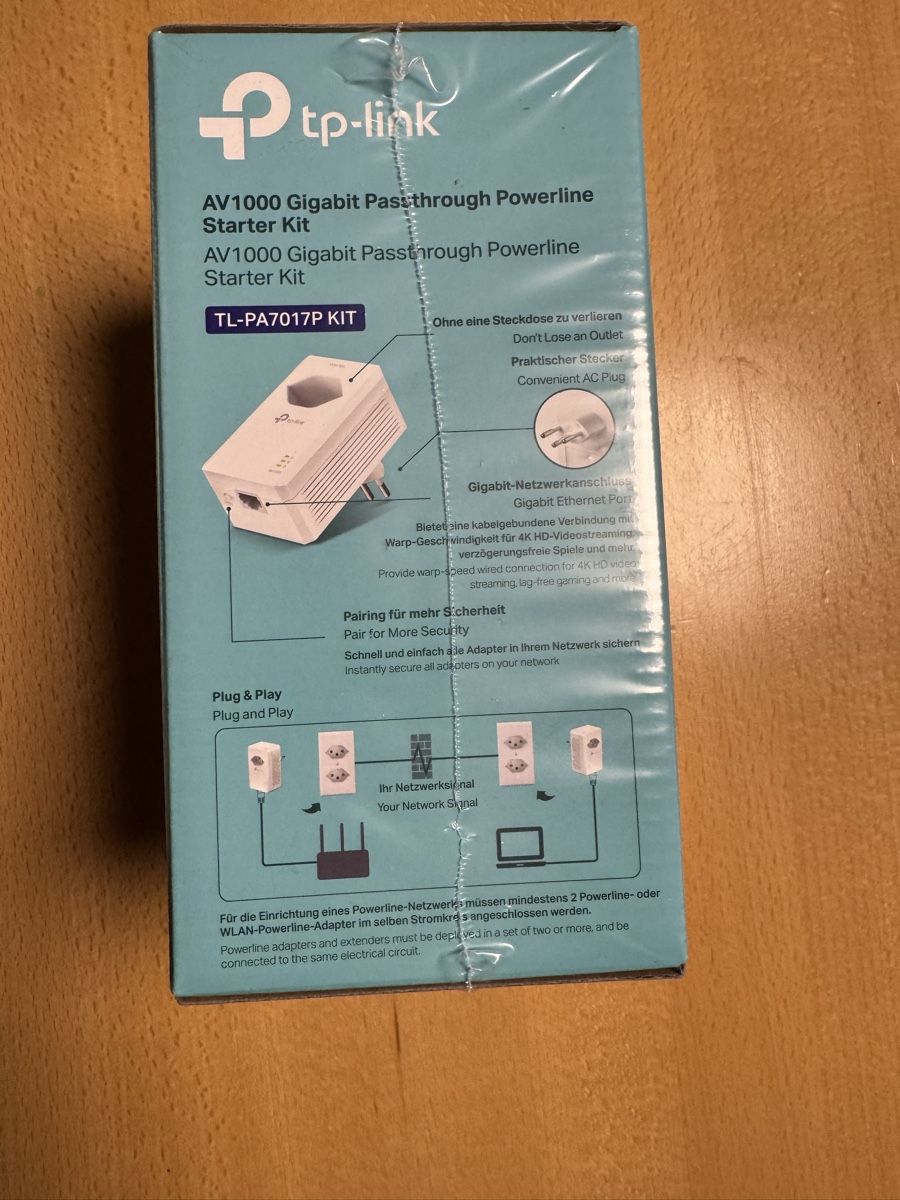 TP-Link Laufwerke & Adapter: TP-Powerline Starterkit mit Steckdose Neu und ungeöffnet – Neu und originalverpackt aus Baar von Lackey7 3