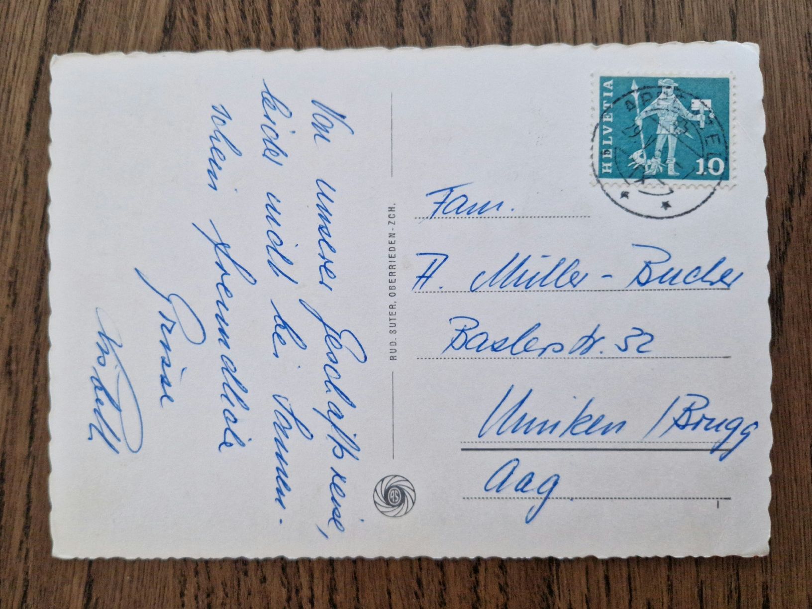 Cartoline postali: Appenzell, Hauptstrasse 1961 – Usato da Ebikon venduto da Donar50 1