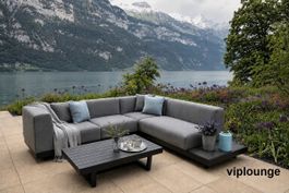 Gartenlounge Dawson neu ➔ wetterfest  Sunbrella grau
